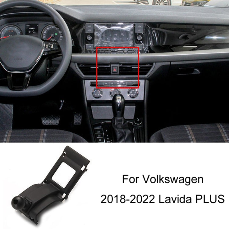 For Volkswagen Car Air Outlet Modified Mobile Phone Holder Base, 05-13 Touran, 08-12 Lavida, 08-12 Bora, 09-13 Golf 6, 11-15 Passat, 11-18 POLO, 11-18 Touareg, 17-21 Magotan/19-20 CC, 14-20 Golf, 12-14 Sagitar, 12-14 Magotan                            ...