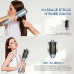 5 in 1 Hot Air Comb Automatic Curling Negative Ion Hair Dryer, Gray EU Plug, Gray UK Plug, Gray US Plug, Blue Gold US Plug, Black Gold EU Plug, Black Gold UK Plug