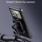 Bicycle Fixed Rotatable Waterproof Cell Phone Navigation Bracket, Handlebar Model, Rearview Mirror Model