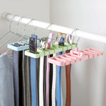 Belt Hanger Scarf Tie Rack Holder For Wardrobe Closet Storage Organizer, Small Green, Small Blue, Small Pink, Large Black, Large White, Large Coffee