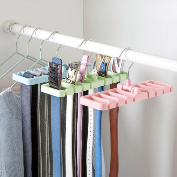 Belt Hanger Scarf Tie Rack Holder For Wardrobe Closet Storage Organizer, Small Green, Small Blue, Small Pink, Large Black, Large White, Large Coffee