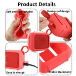 For JBL Go 4 Speaker Silicone Cover With Fixing Strap for Bike Golf Cart