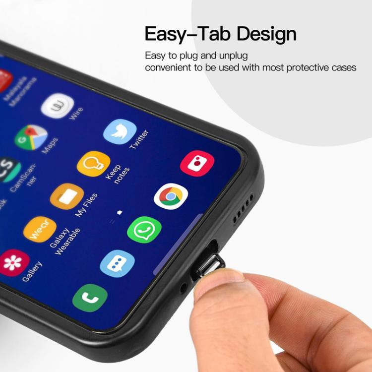 USB-C Charging Port Phone Dust Plug Lanyard Cleaning Brush Set