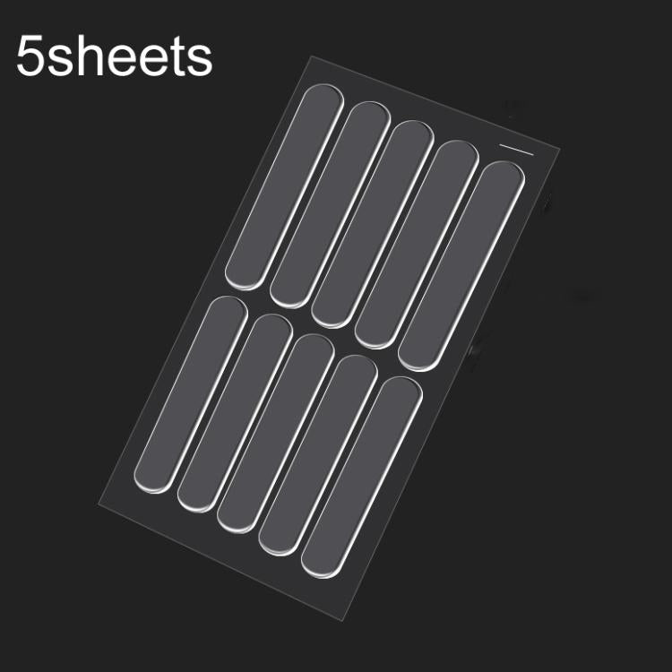 5sheets /Pack Transparent Invisible Anti-Collision Strip Self-Adhesive Pads For Cabinets Desk Corners, 35 x 10mm, 63 x 10mm, 150 x 15mm