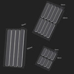 5sheets /Pack Transparent Invisible Anti-Collision Strip Self-Adhesive Pads For Cabinets Desk Corners, 35 x 10mm, 63 x 10mm, 150 x 15mm