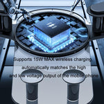 15W Mobile Phones Snap-on Car Wireless Charging Holder