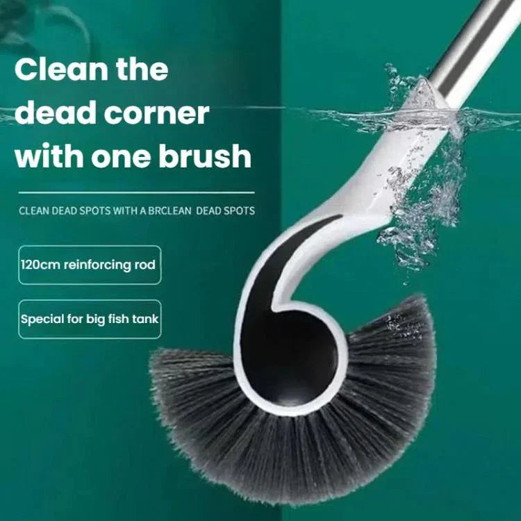 Fish Tank Brush Long Handle Cleaning Algae Removal Tool Inner Wall Cleaning Fish Tank Brush, 95cm, 125cm, 157cm