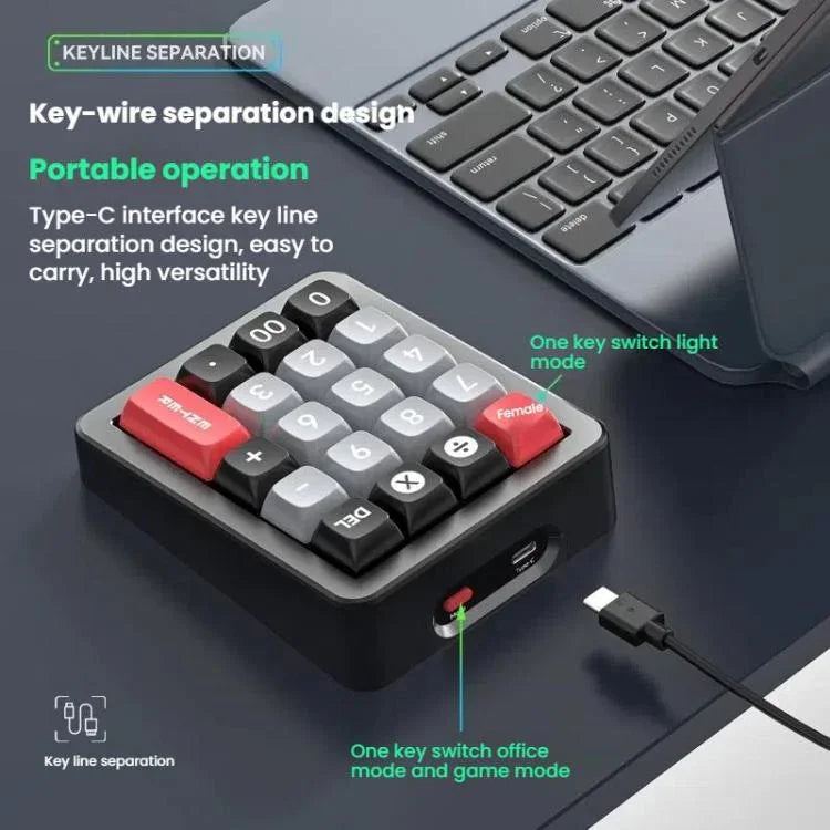 MKESPN K812 GASKET Aluminum Alloy RGB Hot-Swap Customized Wired Mini Mechanical Gaming Keyboard