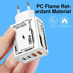2A 2 USB+2 PD Type-C Multi-Port Mobile Phone Charger