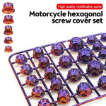 E-Bike Motorcycle Hexagonal Screw Cap Modification Accessories Electroplated Burned Titanium Screw Decoration