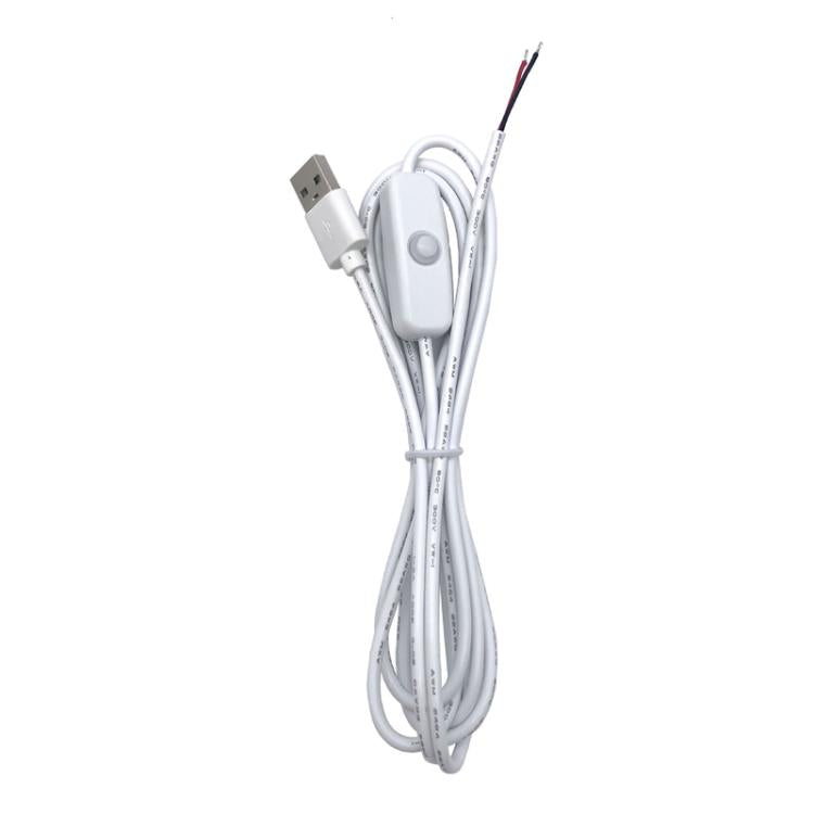 2Pin USB Power Cable 501 ON Off Control Button Cable LED Fill Light Strip Plant Light Power Cord