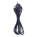 2Pin USB Power Cable 501 ON Off Control Button Cable LED Fill Light Strip Plant Light Power Cord