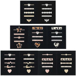5pcs / Set 20mm Width Smart Watch Silicone Band Decorative Ring Metal Accessories, Gold 1, Silver 2, Rose Gold 3, Rose Gold 4, Silver 5, Rose Gold 6, Gold 7, Rose Gold 8, Gold 9