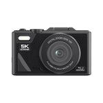 W1 5K HD Digital Camera 75MP 18X Digital Zoom WiFi Video Recorder With Flip Screen, W1 White, W1 Black
