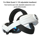 For Meta Quest 3 / 3S Adjustable Headband No Face Pressure VR Head Strap Accessories