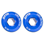 2pcs ZTTO Bicycle Aluminum Alloy Crank Cover Mountain Bike Crank Screws, M18 Black, M18 Red, M18 Blue, M19 Black, M19 Red, M19 Blue, M20 Black, M20 Red, M20 Blue