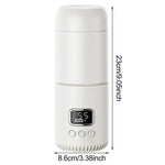 Portable Wireless Baby Bottle Warmer 400ml Adjustable Temperature Travel Thermos, Type-C Fast Charging, CT01 10000 mAh, CT01 18000 mAh