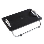 Adjustable Under Desk Foot Rest  for Office Ergonomics, Anti-Cross Leg Design Foot Stool, Metal Tube Black, Metal Tube Gray