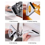 3-in-1 Window Cleaning Tool Multifunctional Gap Brush Household Glass Wiper