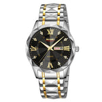 SKMEI Business Casual Watches Diamond Case Luminous Waterproof Quartz Watch, Men Silver Gold Strap Silver Dial, Men Silver Gold Strap Green Dial, Men Silver Gold Strap Black Dial, Men Silver Case Silver Dial, Men Silver Case Gray Dial                  ...