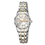 SKMEI Business Casual Watches Diamond Case Luminous Waterproof Quartz Watch, Men Silver Gold Strap Silver Dial, Men Silver Gold Strap Green Dial, Men Silver Gold Strap Black Dial, Men Silver Case Silver Dial, Men Silver Case Gray Dial                  ...