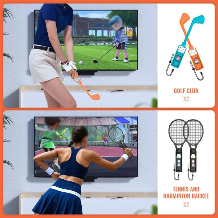 JYS NS2281 For Nintendo Switch 2 Sports 9 In 1 Gaming Sports Kit Left And Right Grip Accessories
