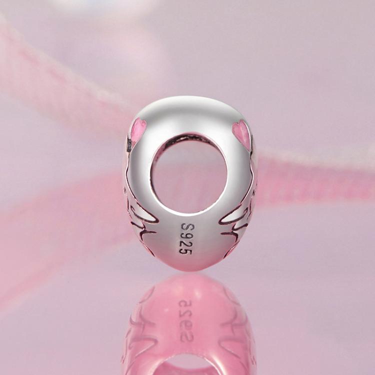 S925 Sterling Silver Oil Drop Couple Kiss Love Beads