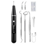 Pet Ultrasonic Teeth Cleaner Dog Tooth Brushing Kit Plaque Tartar Remover Dental Care Tool, With 3pcs Kit (White), With 3pcs Kit (Black), With Gift Box Oral Mirror (White), With Gift Box Oral Mirror (Black)
