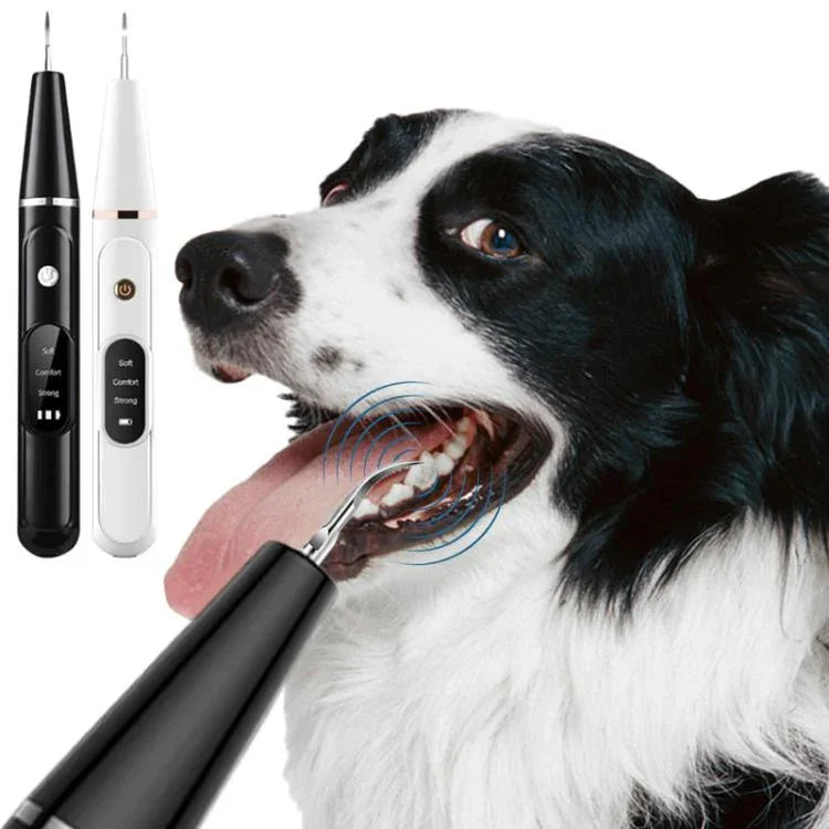 Pet Ultrasonic Teeth Cleaner Dog Tooth Brushing Kit Plaque Tartar Remover Dental Care Tool, With 3pcs Kit (White), With 3pcs Kit (Black), With Gift Box Oral Mirror (White), With Gift Box Oral Mirror (Black)