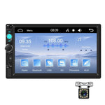 7 Inch Wired Carplay Dual Butt MP5 Player Bluetooth Big Screen Car Center Control, Standard, Standard+12 Light Camera