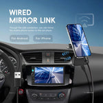 7 Inch Wired Carplay Dual Butt MP5 Player Bluetooth Big Screen Car Center Control, Standard, Standard+12 Light Camera