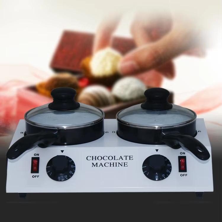 Dessert Making Double Cylinder Chocolate Hot Melt Machine, US Plug, UK Plug, EU Plug
