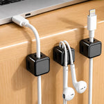 18pcs /Pack Magnetic Cable Organizer Clips Adhesive Wire Holders for Desk Management