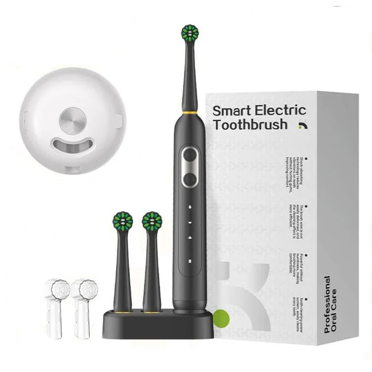Rechargeable Electric Toothbrush for Adults 4200 RPM Rotating Brush IPX8 Waterproof Inductive Charging, Sterilized White, Sterilized Black, Regular White, Regular Black