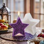Candle Silicone Mold DIY Handmade Moon Star Aromatherapy Plaster Ornament Mold, Moon LZ-651, Star LZ-652