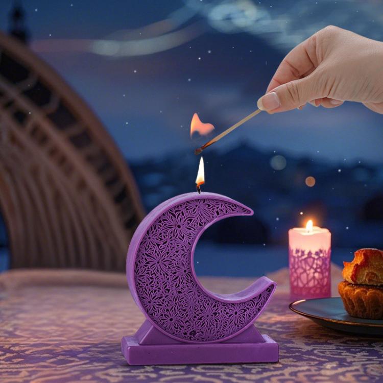 Candle Silicone Mold DIY Handmade Moon Star Aromatherapy Plaster Ornament Mold, Moon LZ-651, Star LZ-652