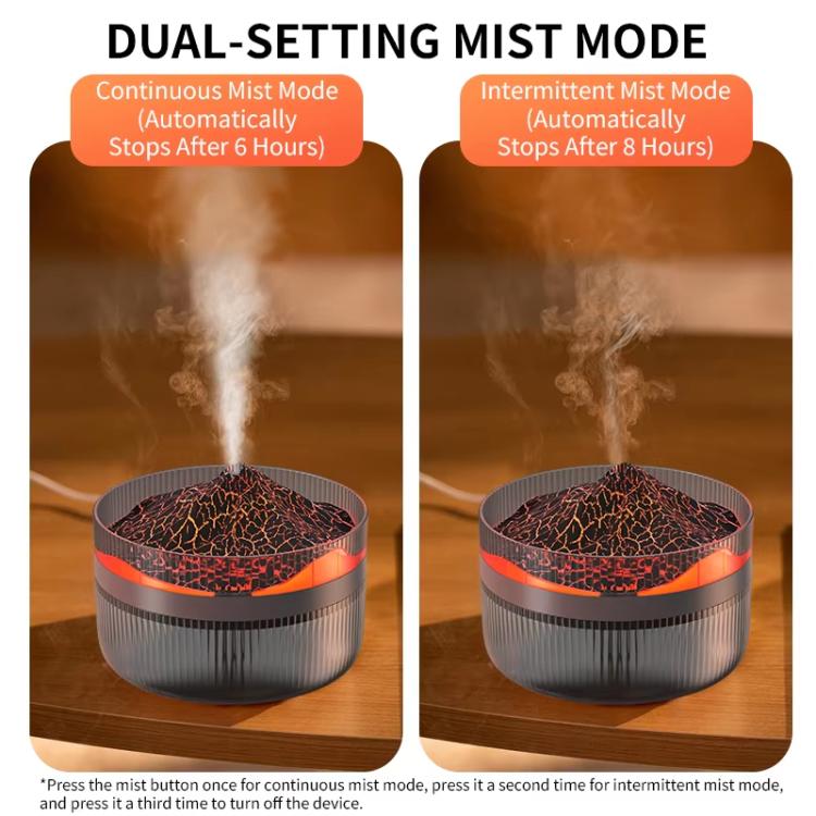 2L Volcanic Essential Oil Diffuser Humidifier Large Capacity Aromatherapy Mist Diffuser Top-Fill Water Tank
