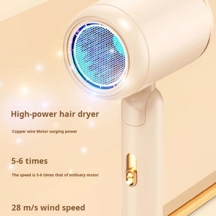 800-1200W High-Speed Hair Dryer with Blue Light Care Foldable & Portable for Travel, US Plug, EU Plug, UK Plug