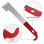 Stainless Steel Curved Tail Beehive Scraper Beekeeping Tools