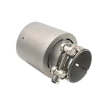 Car Inclined Stainless Steel Muffler Exhaust Pipe, 76x101mm Black, 76x101mm Silver, 76x114mm Black, 76x114mm Silver