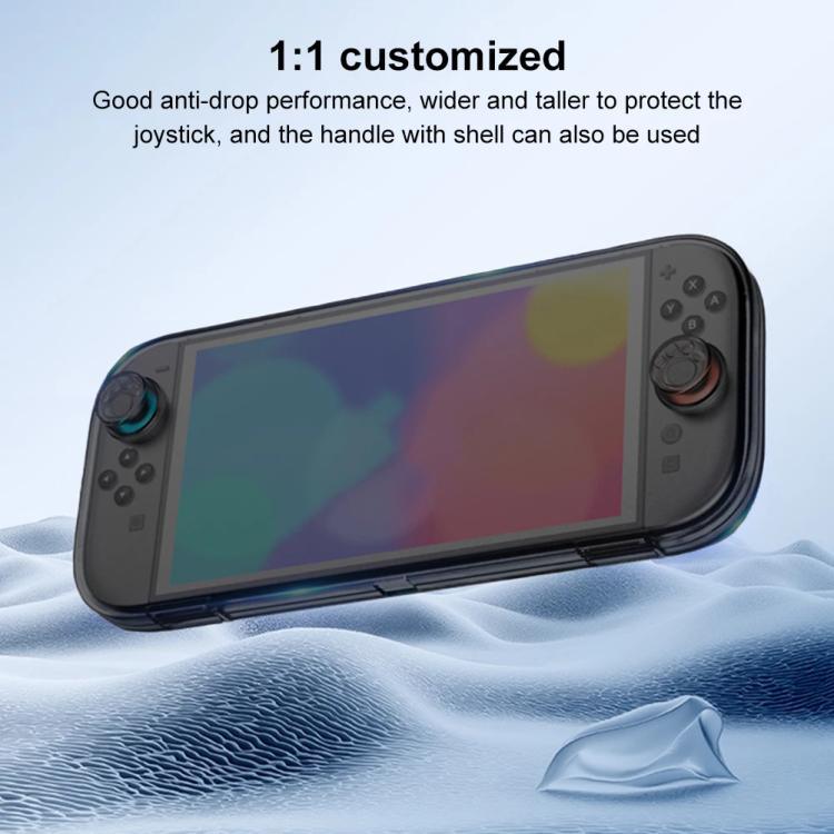 For Nintendo Switch 2 Console Crystal Storage Case Organizer Anti-Scratch Travel Box With 14 Game Card Slots, Host case Clear White, Host case Clear Black