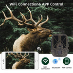 4K 120MP Infrared Hunting Camera Support APP Remote Mobile Viewing Photos / Videos, WiFi940Pro-Li
