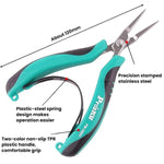 ProsKit PM-396H Stainless Steel Non-Toothed Flat-Nose Pliers Precision Electronic Flat-Jaw Pliers, PM-396H