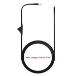 For Logitech Astro A10 / A40 / A30 2m Gaming Headset Cable Braided Audio Cable, Black Button, Black White Button, Gray Black Button, Black Tuning, Blue Tuning, Gray Tuning, Red Black Square, Black Square