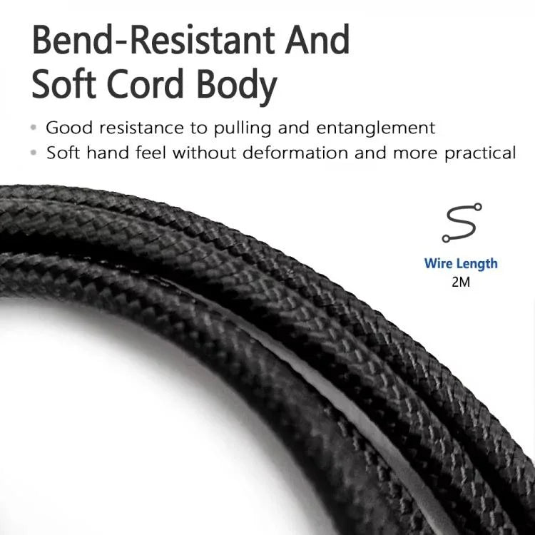 2m Tuning Edition Headphone Cable For Sennheiser GAME ONE / GAME ZERO / PC 373D / GSP350 / GSP500 / GSP600, Single Plug, Dual Plug