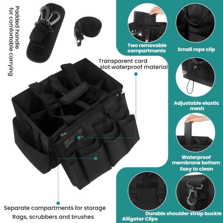 Cleaning Supplies Storage Bag Detachable Apron Pocket