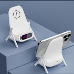 Chair-Shaped Wireless Charger Stand For Desk Compatible With 4.5-11 Inch Phones & Tablets