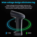 Long-range Wireless QR Code Barcode Scanner With Base, Single 2.4G, 2.4G + Bluetooth