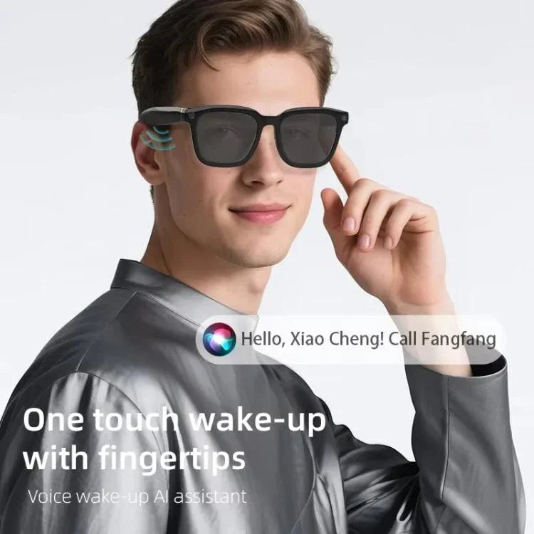 V03-T5 Smart Glasses with 8MP Camera & AI Live Translation 1080P Video Recording