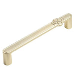 Vintage Flower Cabinet Door Handle Zinc Alloy Handle For Drawers Wardrobes, Single Hole Coffee, 96mm Coffee, 128mm Coffee, Single Hole Grey, 96mm Grey, 128mm Grey, Single Hole Brushed Copper, 96mm Brushed Copper, 128mm Brushed Copper